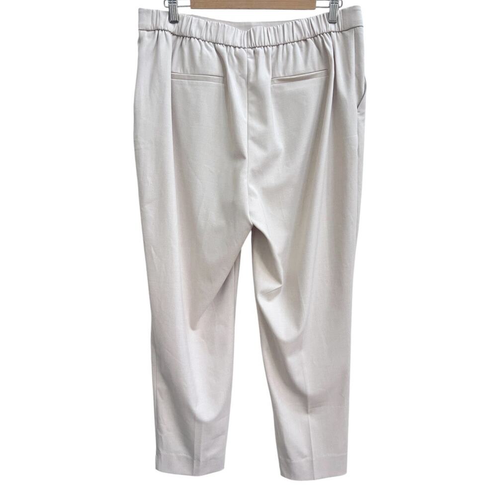 NWT Banana Republic Hayden Pant Women Sz 14 Cream High Rise Tapered Office Work - Picture 3 of 7